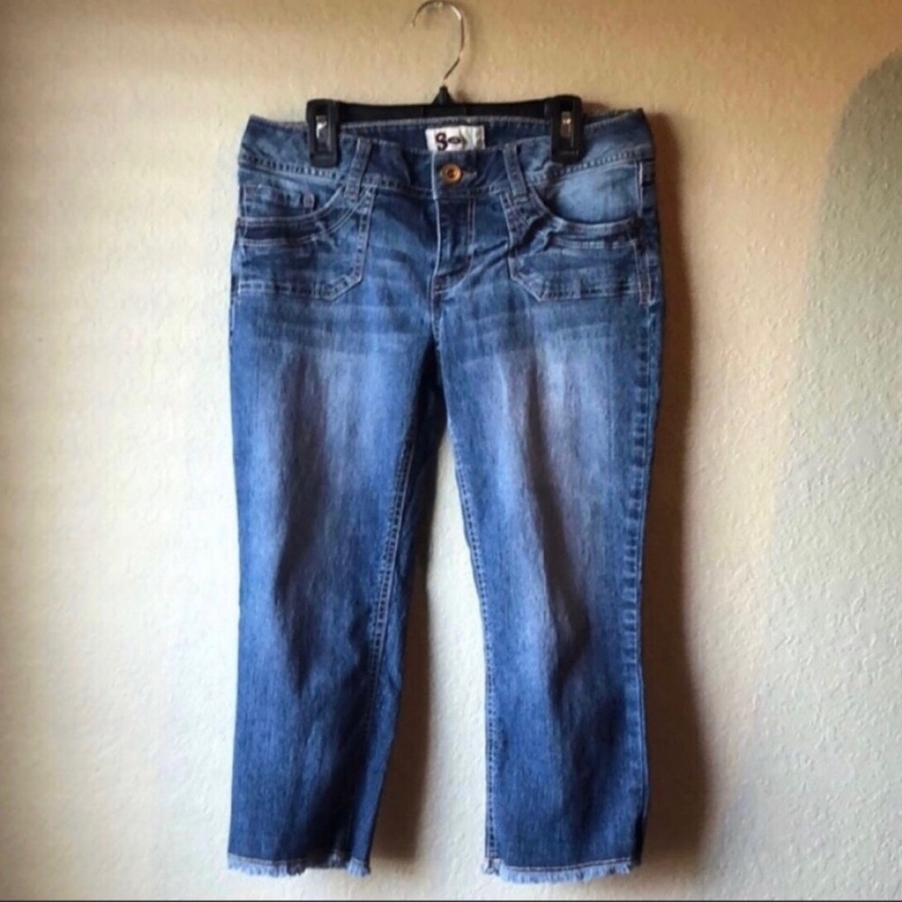 Juniors Capris Jeans SO Vintage Y2K Denim Blue Jeans Cropped Pants Juniors Sz 7